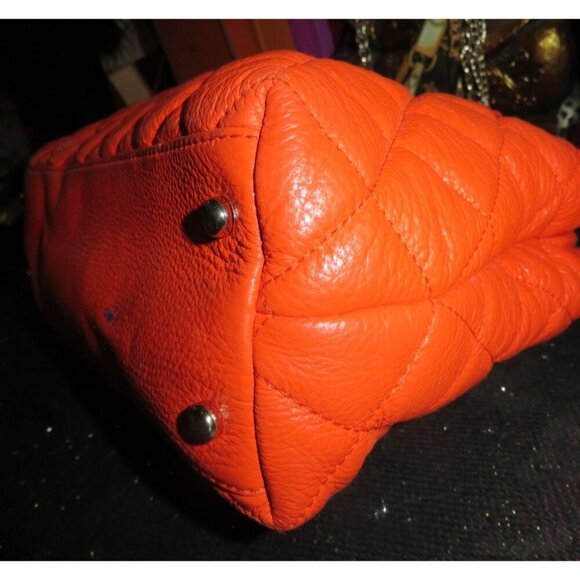 Kate Spade Gold Coast Maryanne Coral Quilted Leather Chain Strap Handbag *FLAW* - Picture 9 of 15